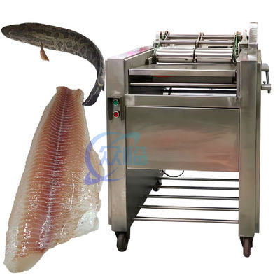 Buon prezzo 20-30pcs/min Macchina per rimuovere la pelle dei pesci, Macchina multiuso per pelare il salmone in linea