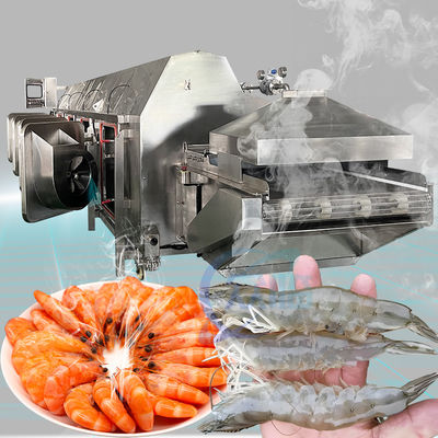 Buon prezzo Macchina di bollire gamberi stabile multiscene, linea di lavorazione di pesce in acciaio inox in linea