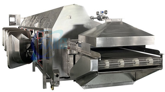 Buon prezzo Macchina per cucinare gamberetti a controllo intelligente Materiale in acciaio inossidabile 18.2KW in linea