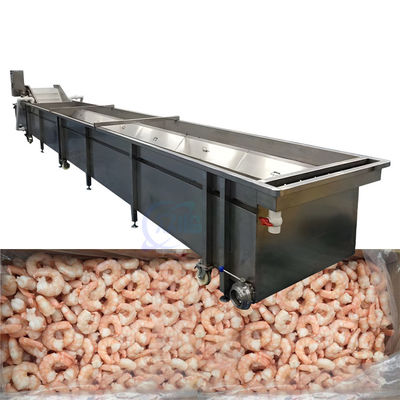 Buon prezzo Attrezzatura resistente a 380V per la lavorazione del pesce, macchina anti-corrosione per la lavorazione dei gamberetti in linea