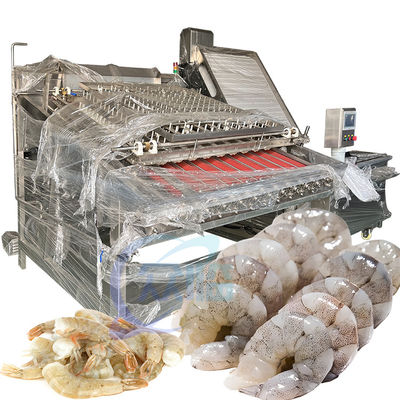 Buon prezzo PLC Industrial Shrimp Peeling Machine, SUS304 Shrimp Shell Removing Machine (Motore industriale per la rimozione delle conchiglie di gamberetti) in linea
