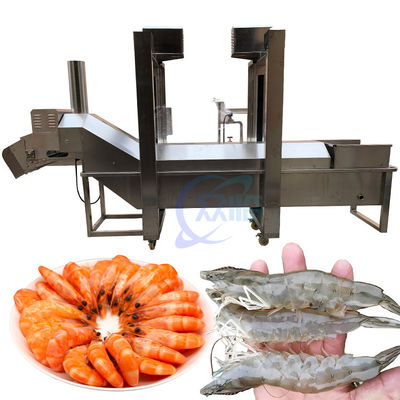 Buon prezzo Macchina per cucinare gamberetti industriali Durable 3.7KW Per la lavorazione in linea