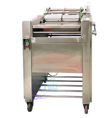 Buon prezzo Stabile SUS304 Fish Skinner Machine, Semi-Automatic Sardine Cleaning Machine in linea