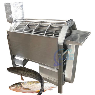 Buon prezzo Macchina per la scalazione dei pesci a tamburo rotativo 2200W 500-600 kg/h Per ristoranti in linea