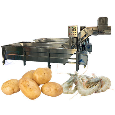 Buon prezzo Macchina di lavaggio automatico di pesce da 380V, lavastoviglie commerciale multifunzione in linea