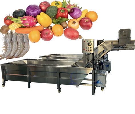 Buon prezzo 2200W SUS304 Macchina per la pulizia dei pesci piccoli, lavastoviglie per frutta e verdura durevoli in linea
