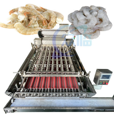 Buon prezzo Macchina per pelare gamberetti a rulli da 380V in linea