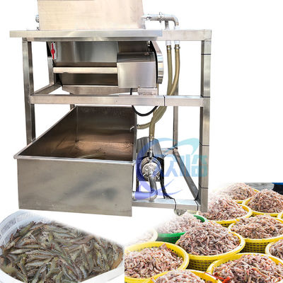 Buon prezzo Macchina per la separazione del baffo di gamberetti Fabbrica di lavorazione dei prodotti ittici Macchina per il lavaggio dei gamberetti in linea