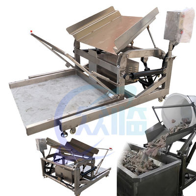 Prodotto di gamberetti Impianto di trasformazione linea di produzione alimentatore piattaforma elettrica di versamento di materie prime Fabbrica vendita diretta