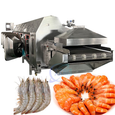 Riscaldamento a vapore gamberetti Cucina a risparmio energetico Cintura trasportatrice di riscaldamento Sushi gamberetti