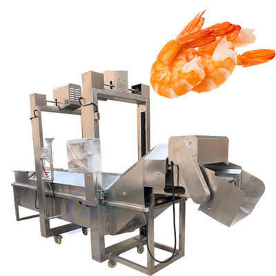 Fabbrica di trasformazione di pesce e gamberetti macchine per il bracconaggio di grandi lotti di pesce e gamberetti linea di produzione di gamberetti sushi macchina per il forno a vapore