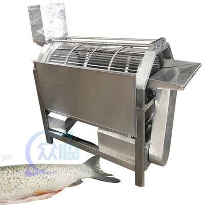 Buon prezzo Macchina di raschiatura di pesce di carpa tilapia, apparecchiatura di rimozione di pesce a scanalatura rotante a scanalatura rotante, impianto di trasformazione dei prodotti ittici in linea