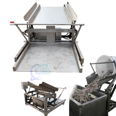 Prodotto di gamberetti Impianto di trasformazione linea di produzione alimentatore piattaforma elettrica di versamento di materie prime Fabbrica vendita diretta