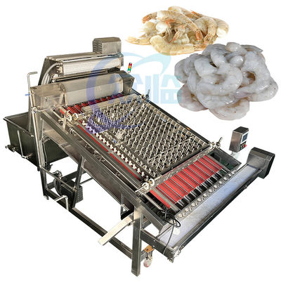 Buon prezzo Sbucciatrice fresca automatica del gamberetto della fabbrica di elaborazione del gamberetto senza sbucciatura delle coperture del gamberetto di danno e sbucciatrice in linea