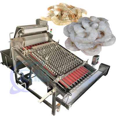 Buon prezzo Gamberetto fresco di efficienza che sbuccia Shell Removing Processing Machine, sbucciatori di piccole dimensioni del gamberetto in linea