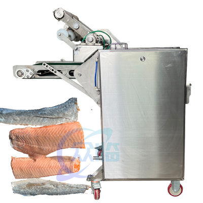 Macchina per pelare la pelle di pesce per la lavorazione delle sardine Macchina per pelare la pelle di calamaro di tilapia semiautomatica Macchina per pelare i pesci