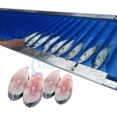 Buon prezzo Tagliapesce automatico Macchina per la rimozione della testa del pesce Macchina per il taglio del pesce congelato in linea