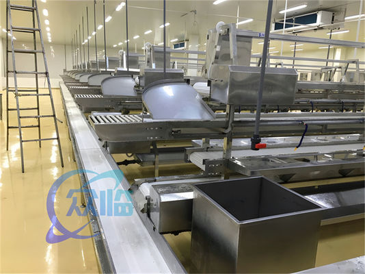 Buon prezzo 1506kg linea di produzione di prodotti ittici acciaio inossidabile banco di lavoro personalizzato linea di lavorazione di pesce e gamberetti nastro trasportatore in linea