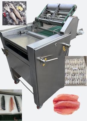 Buon prezzo Efficiente in acciaio inossidabile 304 Squid Skinning Machine 0,75KW Squid Skin Remover in linea