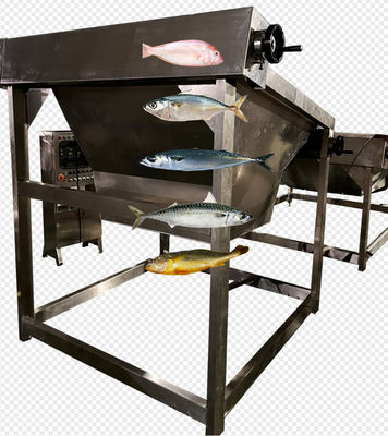 Buon prezzo Quattro stili Linea automatica di selezione del pesce e linea di taglio del sgombro con 5-10T / h in linea