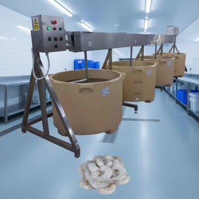 Buon prezzo Zolim Macchina per immergere i frutti di mare 1.1kw Agitatore industriale Stabile in acciaio inossidabile Mixer automatico per frutti di mare Macchina per frutti di mare in linea