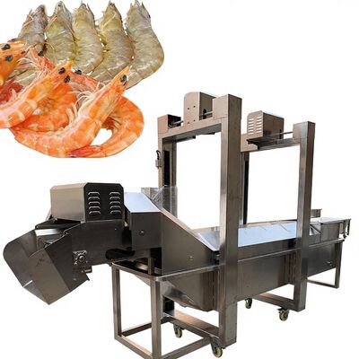 Buon prezzo ISO SUS304 Macchina multiuso per la lavorazione dei gamberetti 380V Galleria per la cottura dei gamberetti 3.7KW Macchina di sbiancamento automatica in linea
