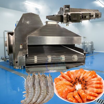 Buon prezzo Durabile 3,7KW attrezzatura di cottura gamberetti macchina automatica di bollitura di frutti di mare Zolim macchina di blanchimento di frutti di mare vendita a caldo pesce blanchimento in linea