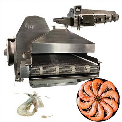 Buon prezzo ISO Macchina per cucinare gamberetti di pesce Acciaio inossidabile 304 Efficiente dal punto di vista energetico in linea