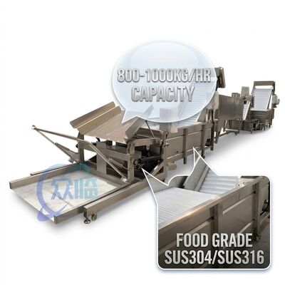 Buon prezzo Macchina automatica per la rimozione della testa di gambero igienica SUS304 1500-2000KG 11,7KW 50Hz in linea