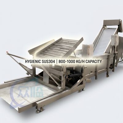 Buon prezzo Sistema di decapitazione gamberetti a velocità variabile Grado alimentare SUS304 500-800KG 11,7KW 415V per linea di lavorazione gamberi in linea